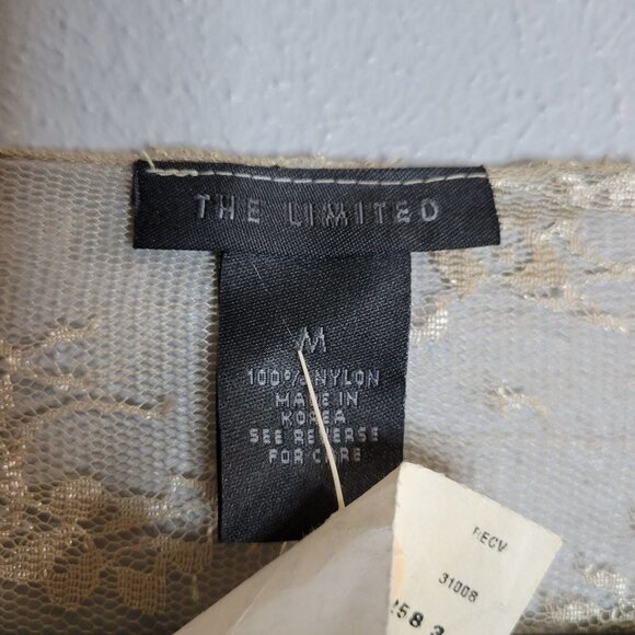 NWT The Limited Womens M Y2K Lace Fairy Grunge Whimsygoth HIgh Neck Layering Top - Picture 3 of 9